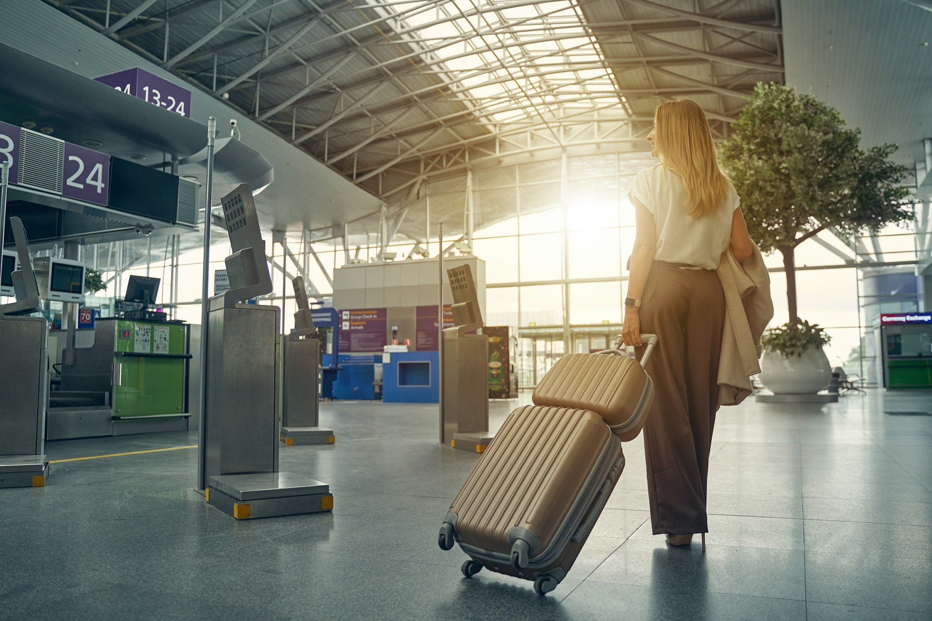Luggage lockers at Schiphol